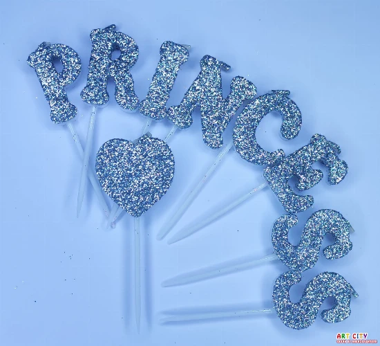 Свічки Princess срібло