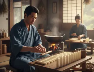 Як роблять свічки японці?