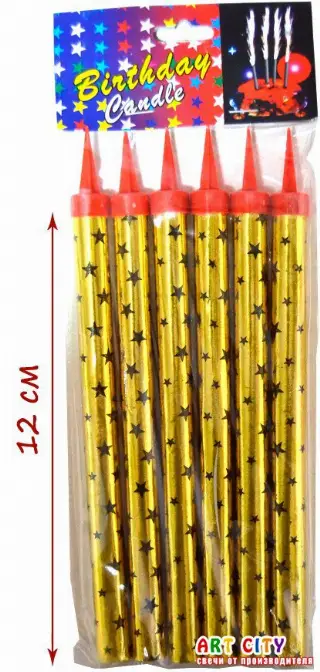 Фонтан в торт 12 см 6 шт