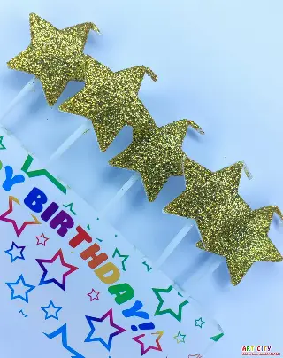 Свічки зірки золото