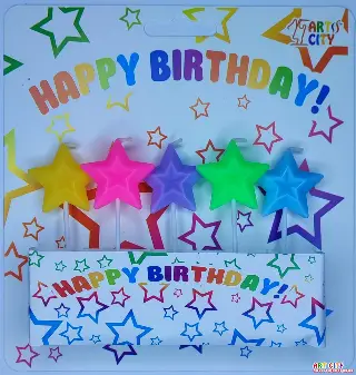 Свічки зірки асорті 3Д