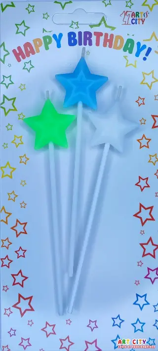 Свічки зірки асорті хлопчик 3Д