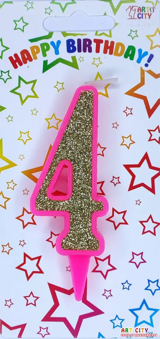 Свічка рожеве золото 4