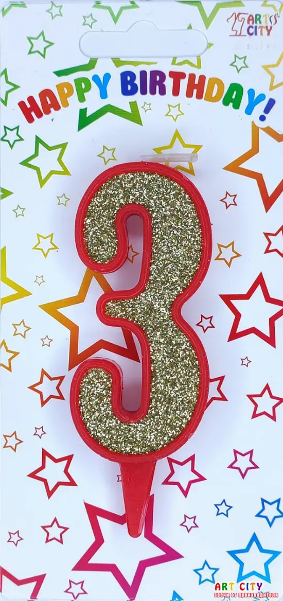 Свічка червоне золото 3