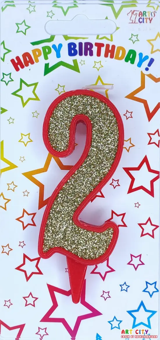 Свічка червоне золото 2