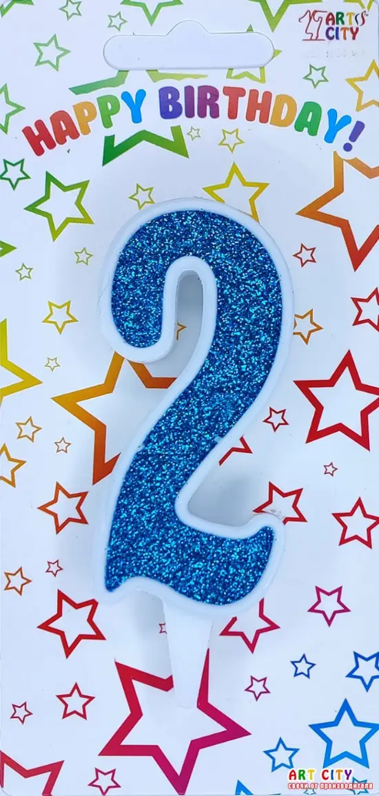 Свічка Білий Аквамарин 2