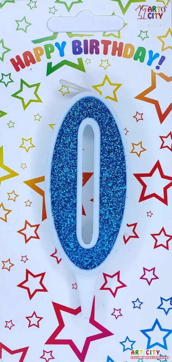 Свічка Білий Аквамарин 0