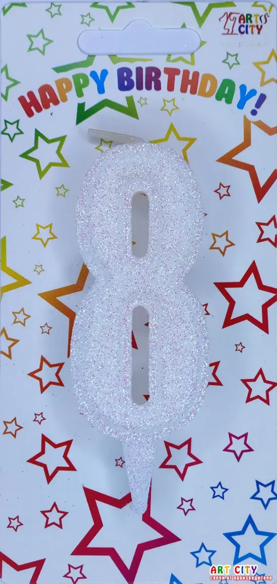 Свічка Білий Блиск 8