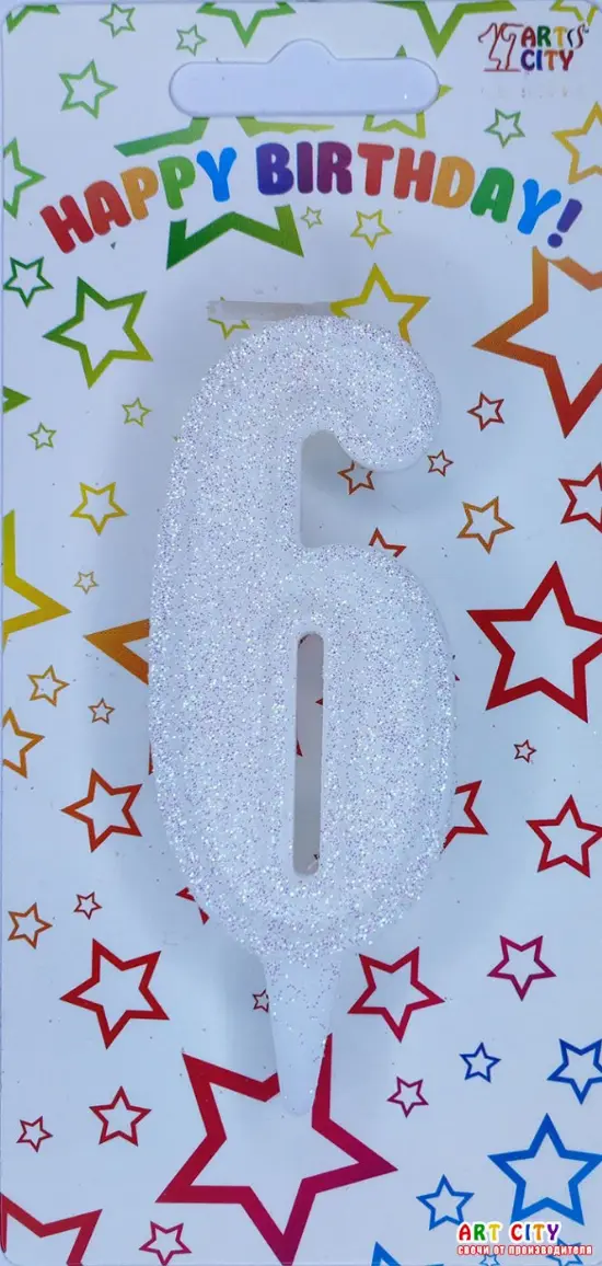 Свічка Білий Блиск 6