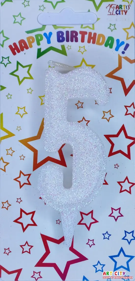 Свічка Білий Блиск 5