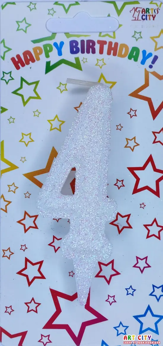 Свічка Білий Блиск 4