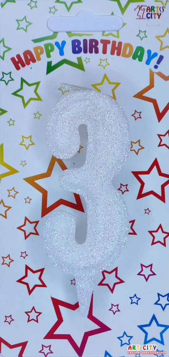 Свічка Білий Блиск 3