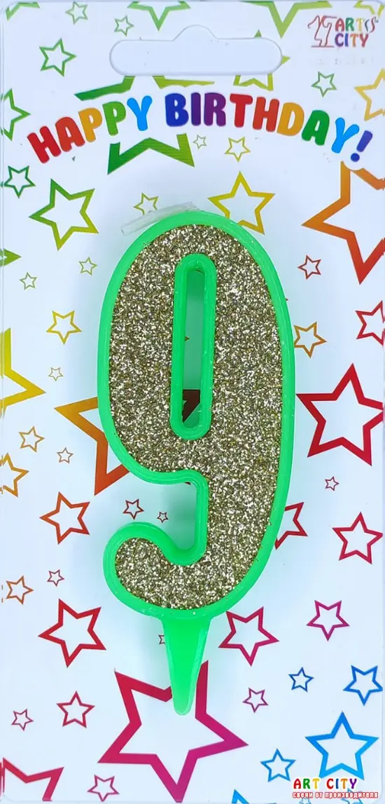 Свічка Зелене Золото 9