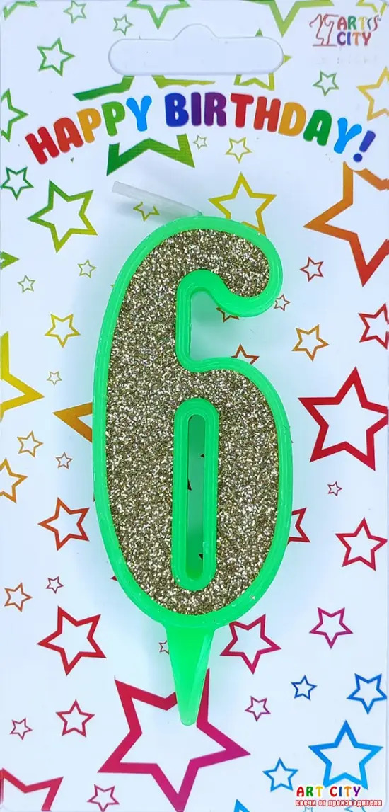 Свічка Зелене Золото 6