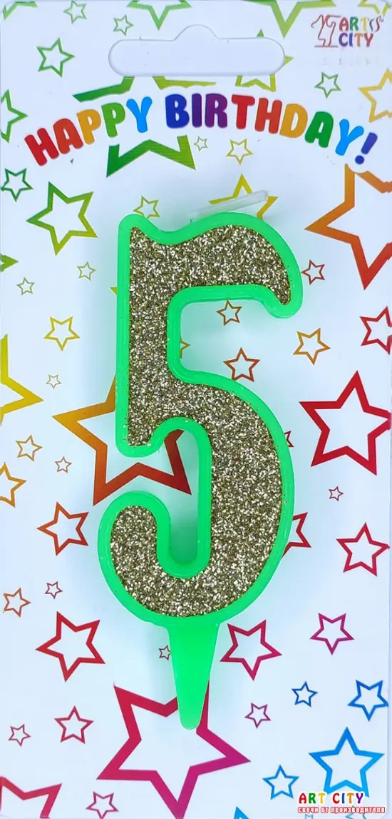 Свічка Зелене Золото 5