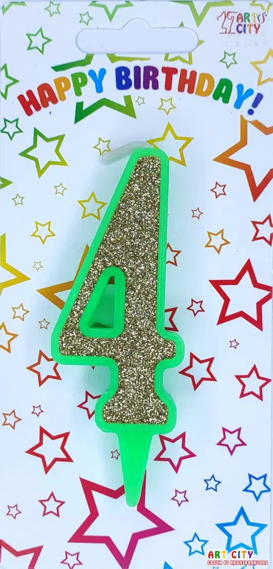 Свічка Зелене Золото 4