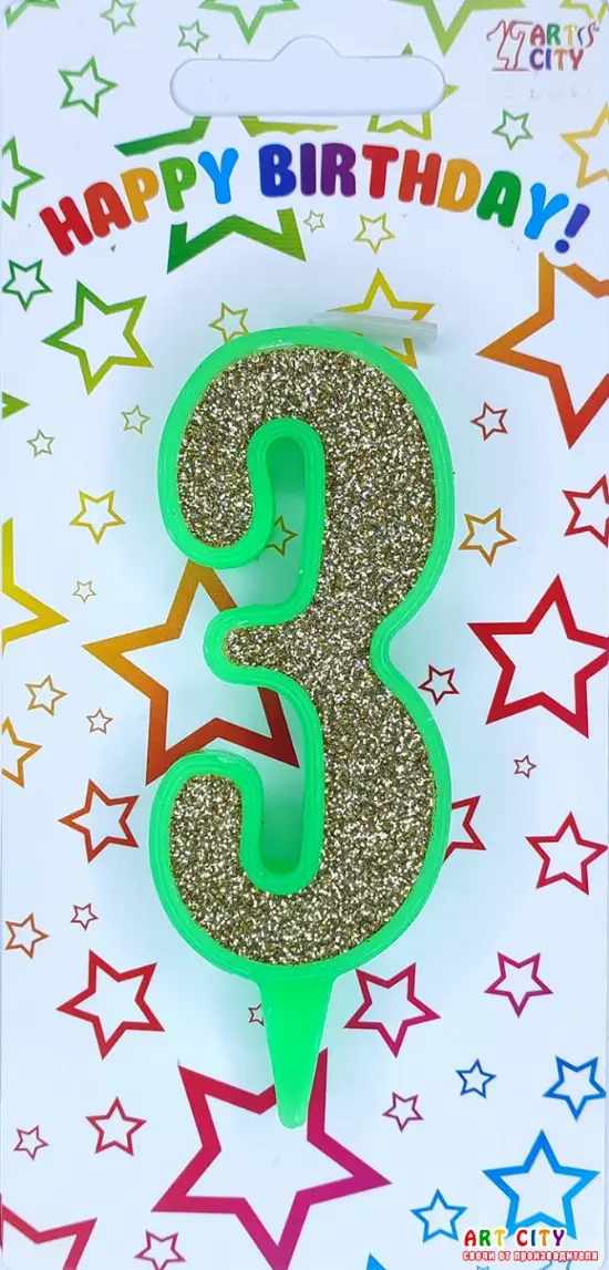 Свічка Зелене Золото 3