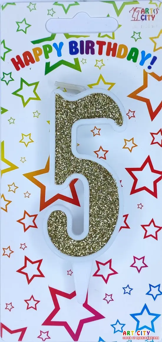 Свічка Біле Золото 5