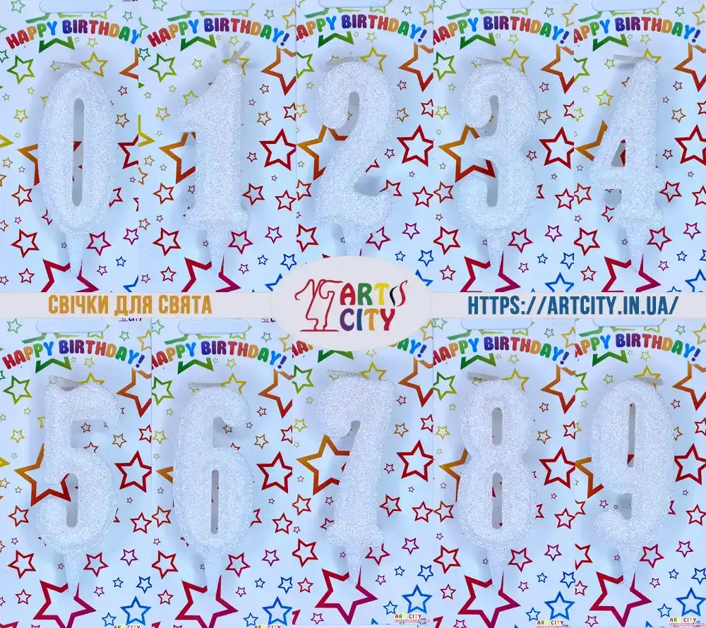 Свічка Білий блиск